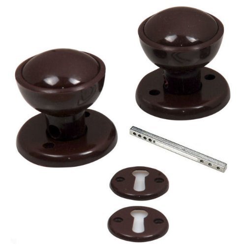Plastic door knob Black